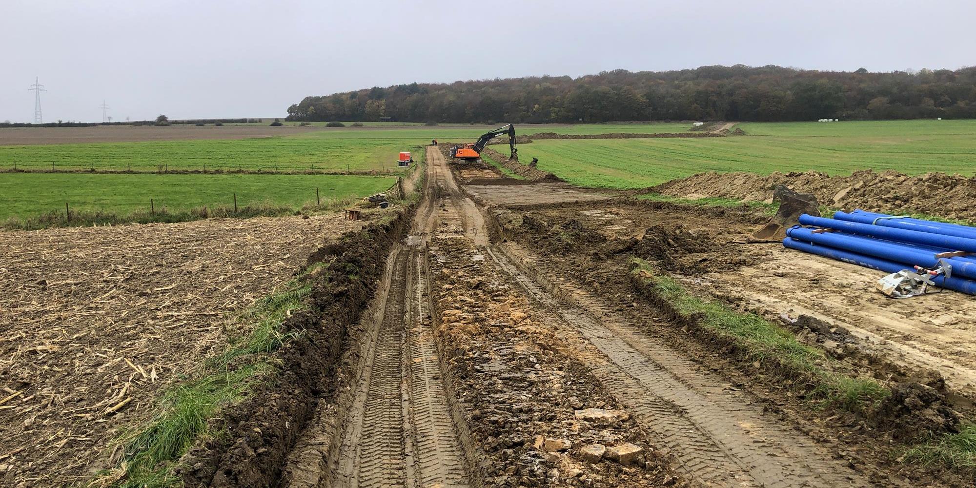 Travaux préparatoires - Renouvellement des conduites d’eau entre Waldbillig et Haller