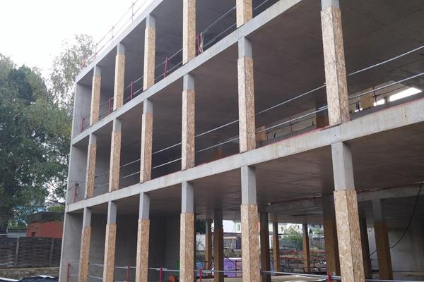 Dalle champignon - Construction d’un bâtiment de bureaux à Luxembourg