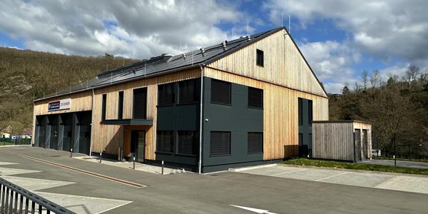 Neue Feuerwehrhalle für den Centre d'Incendie et de Secours in Vianden (CIS Vianden)