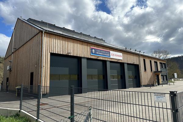 Nouveau hall des pompiers pour le Centre d'Incendie et de Secours à Vianden (CIS Vianden)